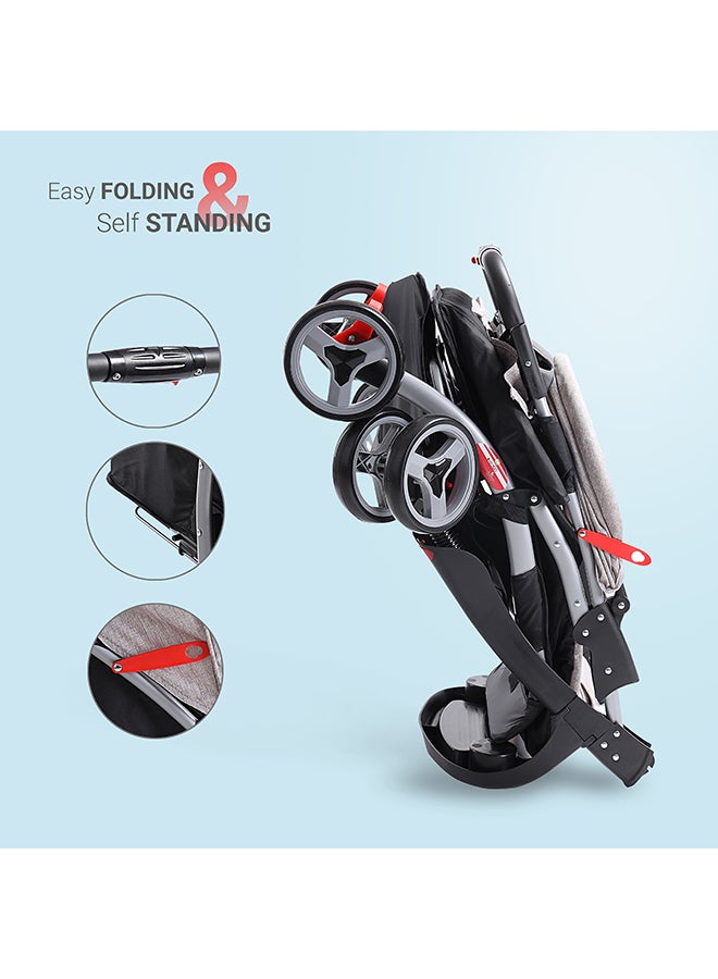 BABY PLUS - Lightweight Portable Infant Baby Stroller With Compact Fold For 0-36 Months - Image 1