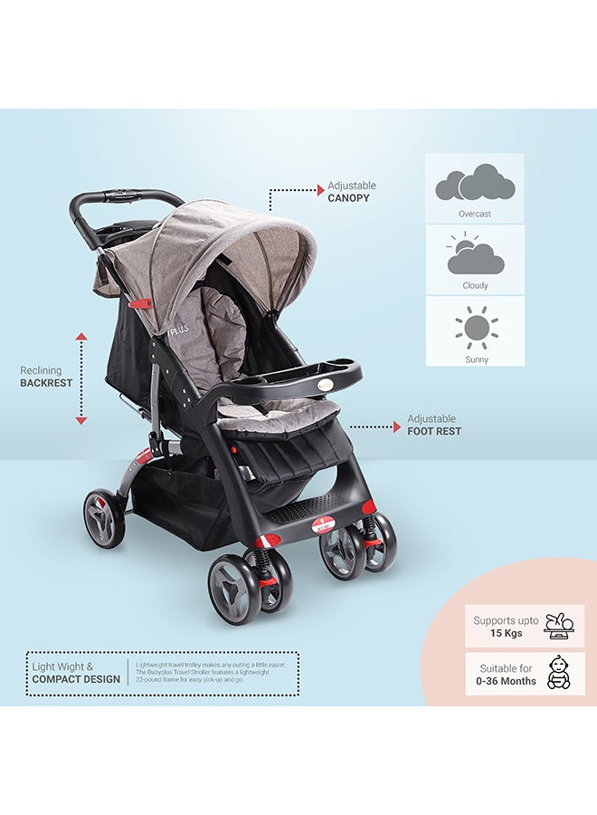 BABY PLUS - Lightweight Portable Infant Baby Stroller With Compact Fold For 0-36 Months - Image 1