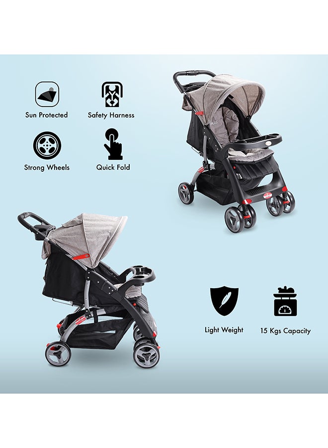 BABY PLUS - Lightweight Portable Infant Baby Stroller With Compact Fold For 0-36 Months - Image 1