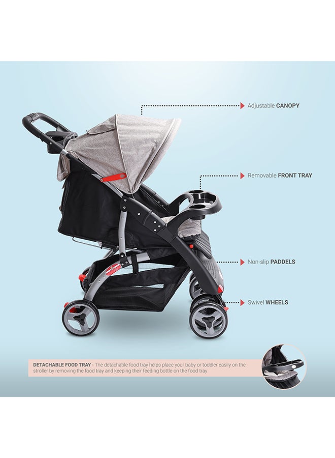 BABY PLUS - Lightweight Portable Infant Baby Stroller With Compact Fold For 0-36 Months - Image 1
