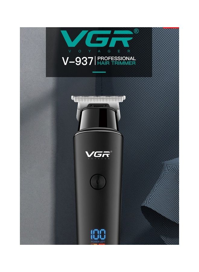 في جي آر آلة قص الشعر المحترفة من VGR ماكينة حلاقة كهربائية لاسلكية بشاحن USB وشاشة LED عرض للرجال V-937 فضي/أبيض  - Image 3