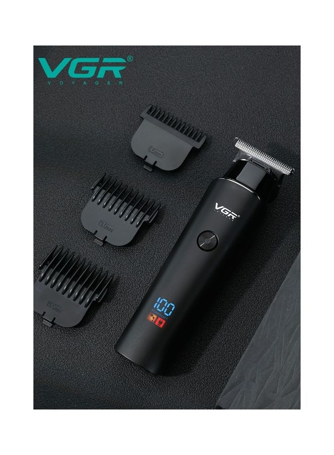 في جي آر آلة قص الشعر المحترفة من VGR ماكينة حلاقة كهربائية لاسلكية بشاحن USB وشاشة LED عرض للرجال V-937 فضي/أبيض  - Image 4