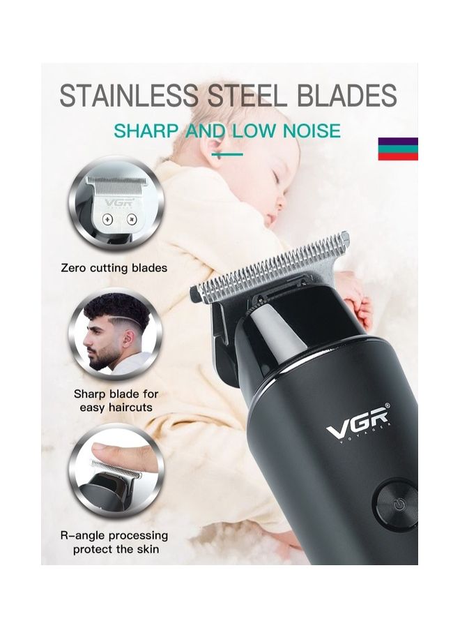 VGR - Cordless Professional Hair And Beard Trimmer Black - Image 1
