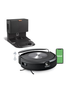 Roomba Combo j7+ مكنسة وممسحة روبوت ذاتية التفريغ - تعمل بالمكنسة الكهربائية والمماسح تلقائيًا دون الحاجة إلى تجنب السجاد، وتحدد العوائق وتتجنبها، ورسم الخرائط الذكية، وأليكسا، مثالية للحيوانات الأليفة