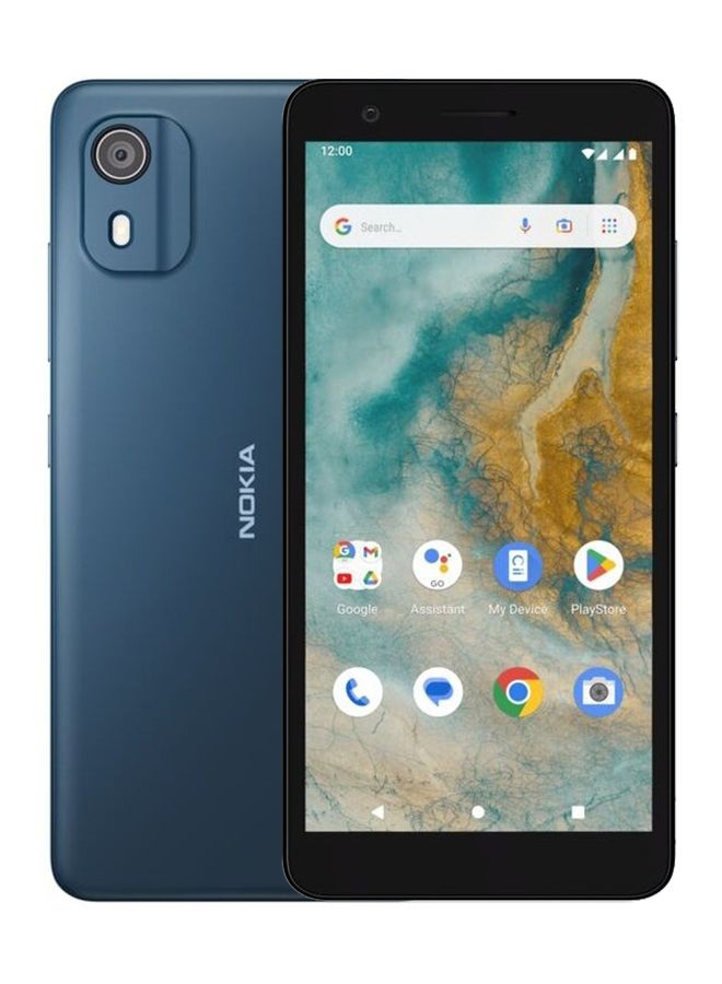 NOKIA C02 Dual SIM Dark Cyan 2GB RAM 32GB 4G - Middle East Version - Image 1