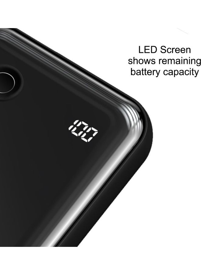 Baseus - 10000.0 mAh Baseus PPXF-E09 - Mini S Digital Display Power Bank ( 10000mAh - 15W - 5V - 3A ) , With Lightning Cable , Compatible With Apple iPhone iPad Samsung Huawei Xiaomi Oppo - Red Multicolour - Image 1