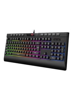 Havit KB487L USB RGB Full Gaming Keyboard Multimedia Function -Membrane - Black
