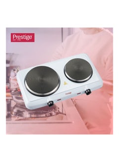 Prestige Electric Hot Plate - Double Burner Stove with Adjustable Temperature Control and Overheat Protection for Cooking Convenience 2500 W PR81524 White  - Image 2