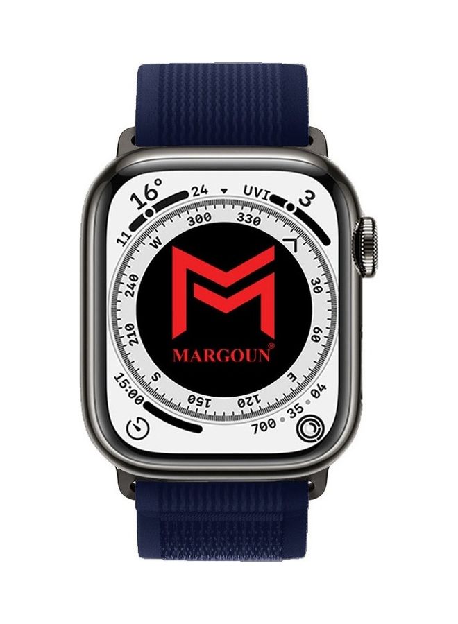 MARGOUN - Apple Watch Trail Band 38Mm 40Mm 41Mm Nylon Woven Sport Strap For iWatch Series Ultra 8 7 SE 6 5 4 3 2 4 Dark Blue - Image 1