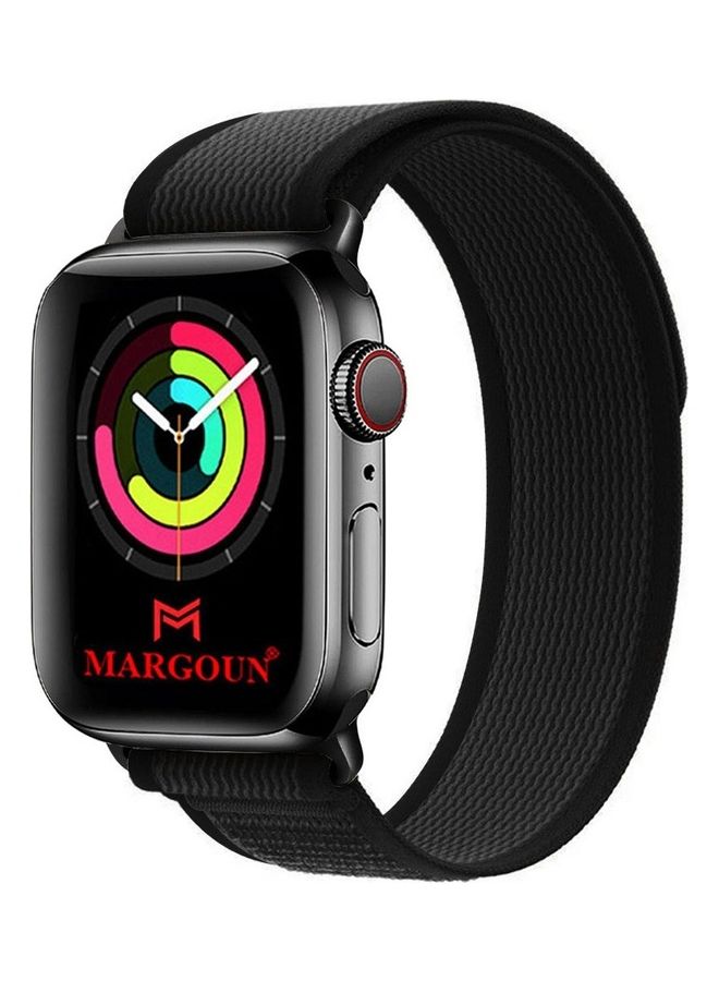 MARGOUN - Apple Watch Trail Band 38Mm 40Mm 41Mm Nylon Woven Sport Strap For iWatch Series Ultra 8 7 SE 6 5 4 3 2 11 Dark Grey - Image 1