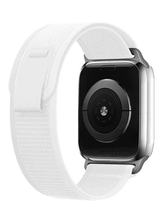 MARGOUN - Apple Watch Trail Band 38mm 40mm 41mm Nylon Woven Sport Strap For Iwatch Series Ultra/8/7/SE/6/5/4/3/2/2 White - Image 1