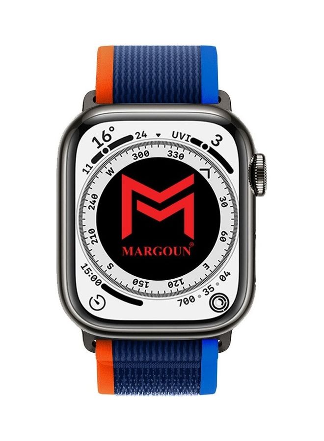 Apple Watch Trail Band 38Mm 40Mm 41Mm Nylon Woven Sport Strap For iWatch Series Ultra 8 7 SE 6 5 4 3 2 1 Dark Navy Blue