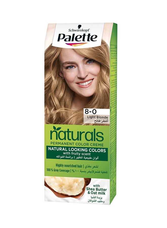 Palette Permanent Naturals Color Crème 8-0 Light Blonde 8-0 Light Blonde - Image 1