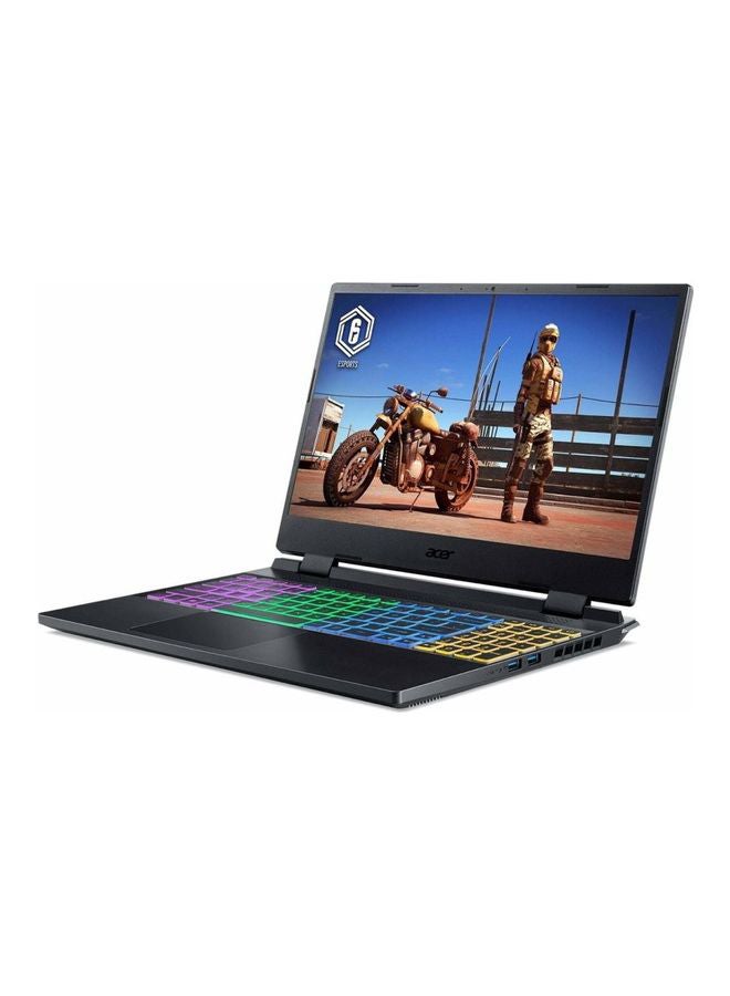 أيسر - كمبيوتر محمول للألعاب Nitro 5 AN515 بشاشة مقاس 15.6 بوصة، ومعالج Core i5-12500H/ وذاكرة الوصول العشوائي DDR4 سعة 8 جيجابايت/ ومحرك أقراص SSD سعة 512 جيجابايت/ وبطاقة رسومات NVIDIAGeForce RTX 3050 سعة 4 جيجابايت/نظام التشغيل Windows 11 Home - Image 1