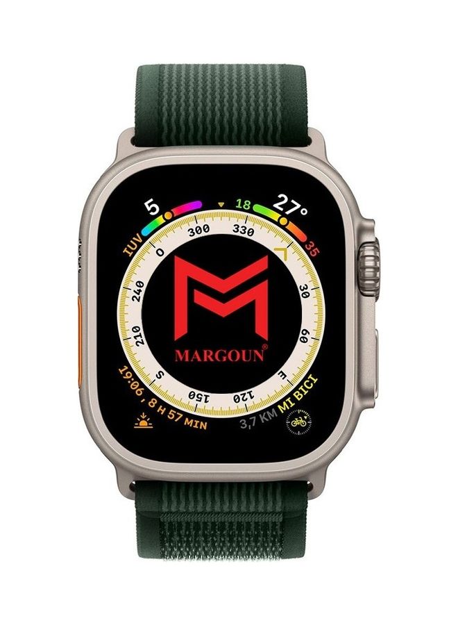 MARGOUN Apple Watch Trail Band 49Mm 45Mm 44Mm 42Mm Nylon Woven Sport Strap For iWatch Series Ultra 8 7 SE 6 5 4 3 2 10 Navy Green - Image 2