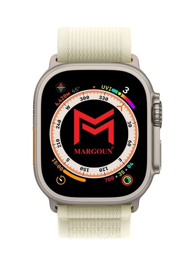 MARGOUN - Apple Watch Trail Band 49Mm 45Mm 44Mm 42Mm Nylon Woven Sport Strap For iWatch Series Ultra 8 7 SE 6 5 4 3 2 12 Star Light - Image 1