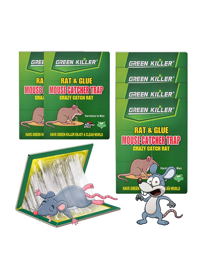 Generic 6-Piece Garden Mouse And Rat Glue Traps Set Multicolour 21x16x6cm  - Image 1