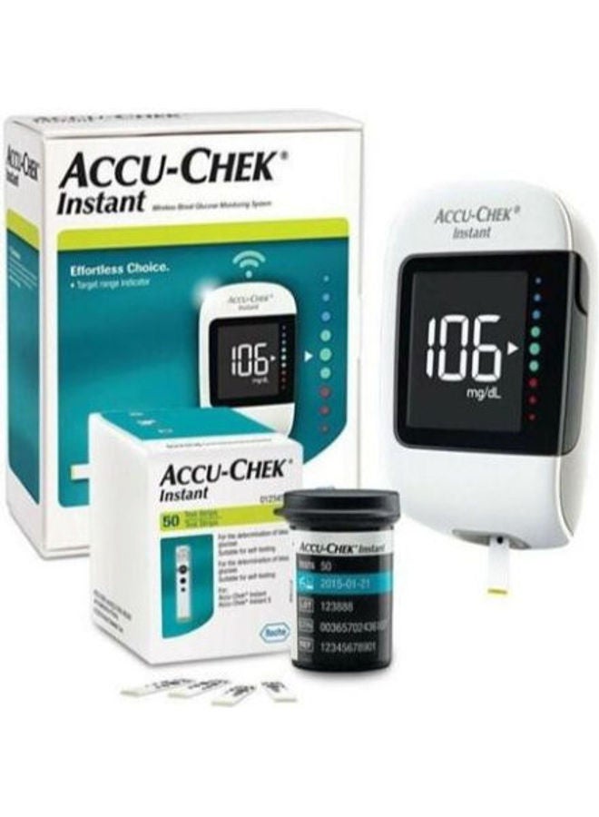 ACCU-CHEK - Instant Bundle Blood Glucose Monitor And 50 Pieces Strips - Image 1