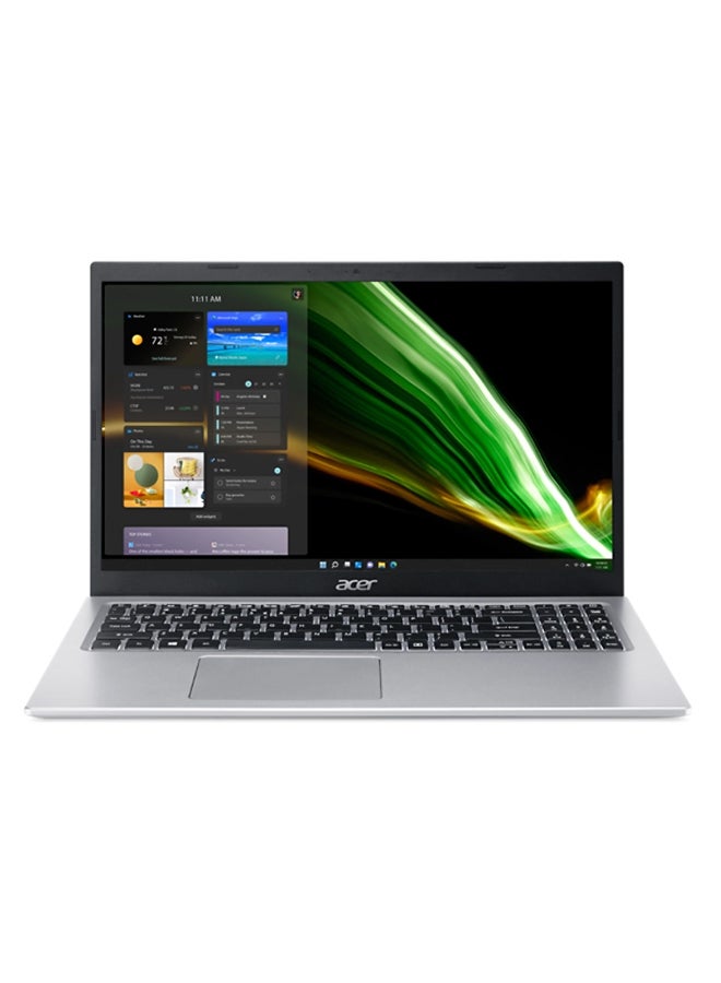 Acer - Aspire 5 A515 Notebook With 15.6-Inch Display, Core i5-1135G7 Processor/8GB RAM/512GB SSD/2GB Nvidia MX450 Graphics Card/Windows 11 English/Arabic Pure Silver - Image 1
