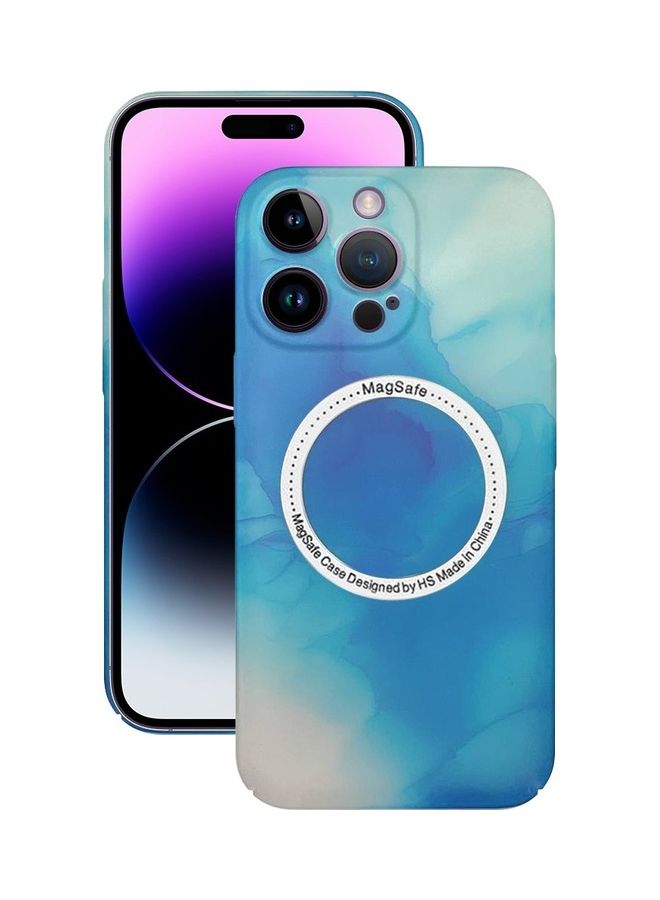 MARGOUN Magsafe Compatible For iPhone 14 Pro Magnetic Multi Color Case With Shock Absorption Anti Scratch Blue - Image 1