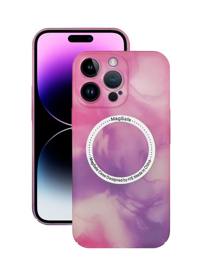 MARGOUN - Magsafe Compatible For iPhone 14 Pro Magnetic Multi Color Case With Shock Absorption Anti Scratch Pink - Image 1