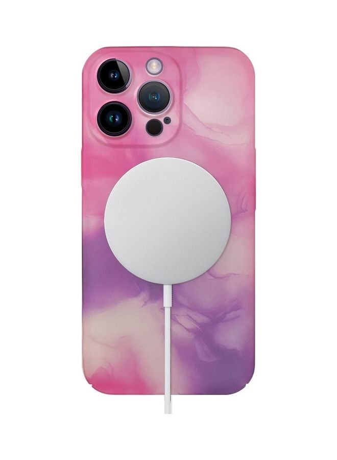 MARGOUN - Magsafe Compatible For iPhone 14 Pro Magnetic Multi Color Case With Shock Absorption Anti Scratch Pink - Image 1