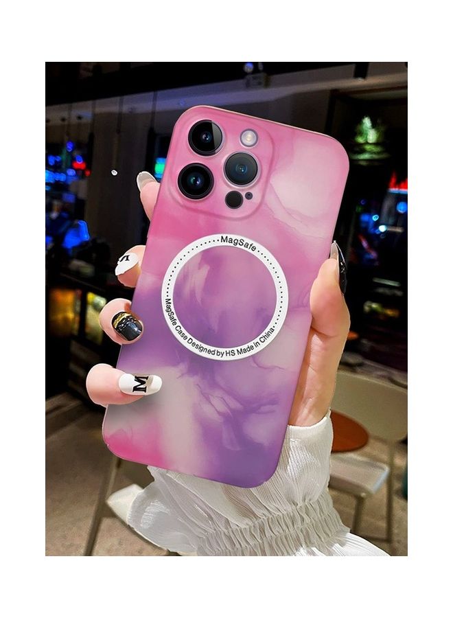 MARGOUN - Magsafe Compatible For iPhone 14 Pro Magnetic Multi Color Case With Shock Absorption Anti Scratch Pink - Image 1