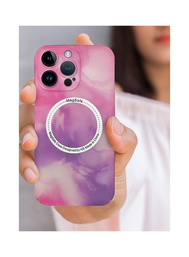 MARGOUN - Magsafe Compatible For iPhone 14 Pro Magnetic Multi Color Case With Shock Absorption Anti Scratch Pink - Image 1