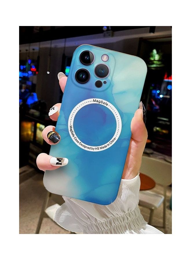 MARGOUN Magsafe iPhone Compatible For iPhone 14 Pro Max Magnetic Multi Color Case With Shock Absorption Anti Scratch Blue - Image 4