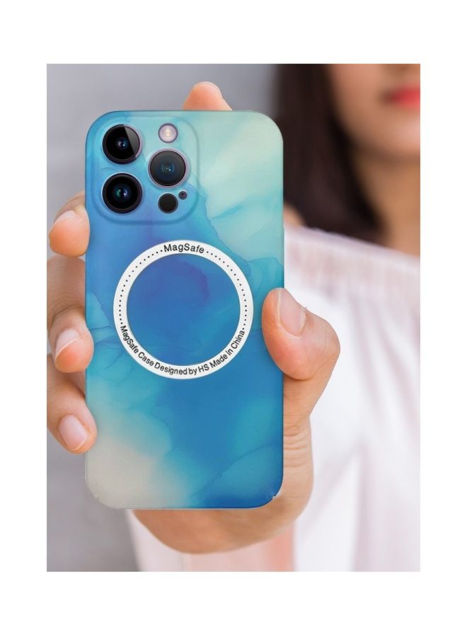 MARGOUN Magsafe iPhone Compatible For iPhone 14 Pro Max Magnetic Multi Color Case With Shock Absorption Anti Scratch Blue - Image 5