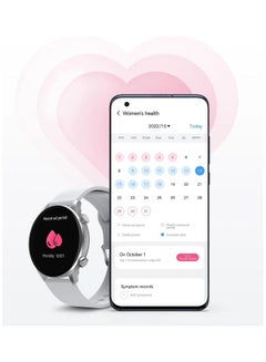 Haylou Solar Plus Smartwatch 1.43 inch Amoled HD Display 105 Sport modes Heart Rate monitoring SpO2 with Bluetooth Calling Silver  - Image 5