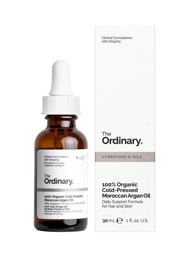 ذا اورديناري زيت الأرجان المغربي العضوي 100% المعصور على البارد أبيض 30ملليلتر - Image 1