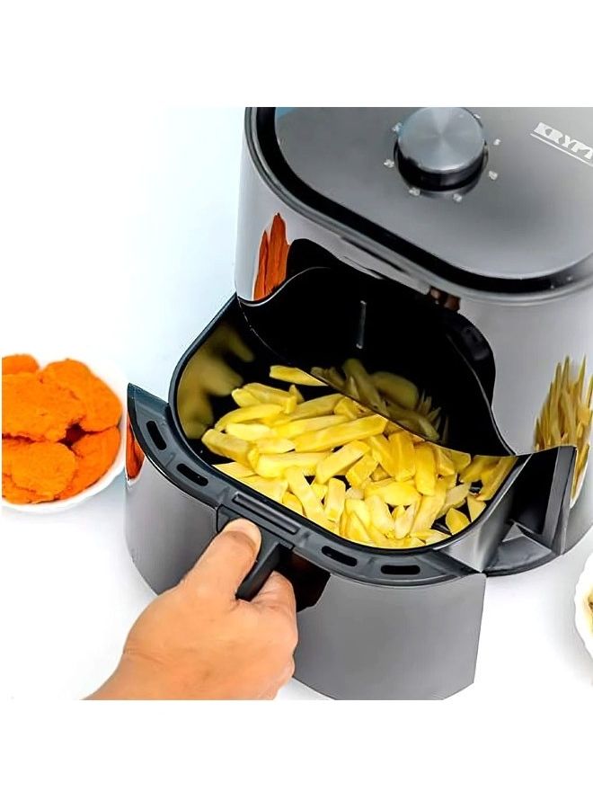 KRYPTON Air Fryer With 3L Capacity 30Mins Timer Non Stick Coating Inner Pot And Frying Grill 3 L 1400 W KNAF6362 Black  - Image 4