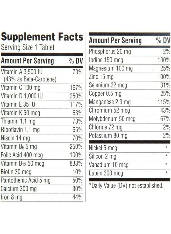 Centrum - Multivitamin And Multimineral Silver 50+ For Women 100 Tablets - Image 1