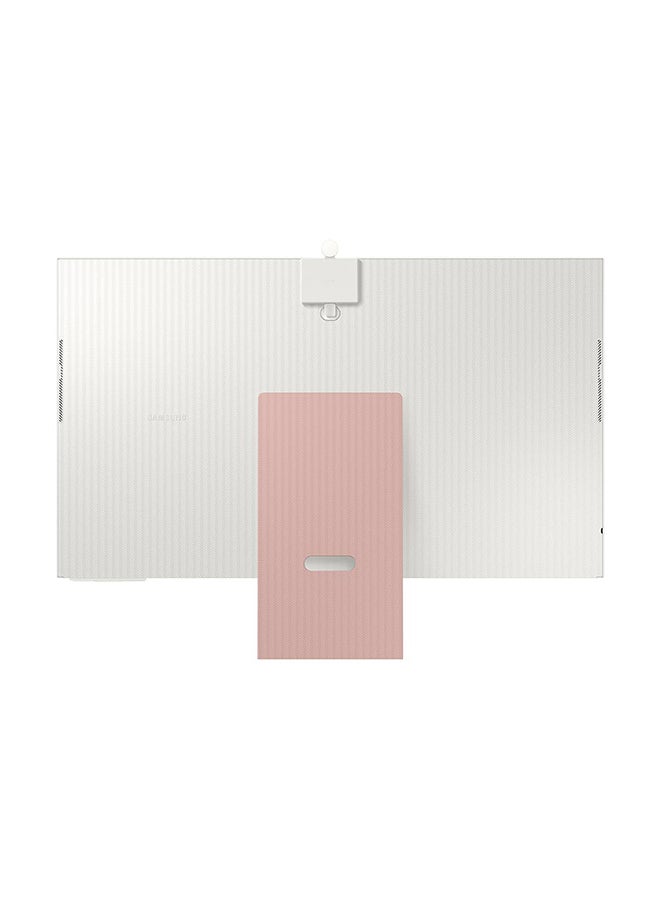 Samsung - 32 inch M8 4K UHD Flat Monitor, With Smart TV Experience and Camera, Max 60Hz Refresh Rate, 4ms Gtg Response Time, 16:9 Aspect Ratio, HDR10, IoT Hub, USB-C, Micro HDMI, LS32BM80PUMXU Daylight Sunset Pink - Image 1