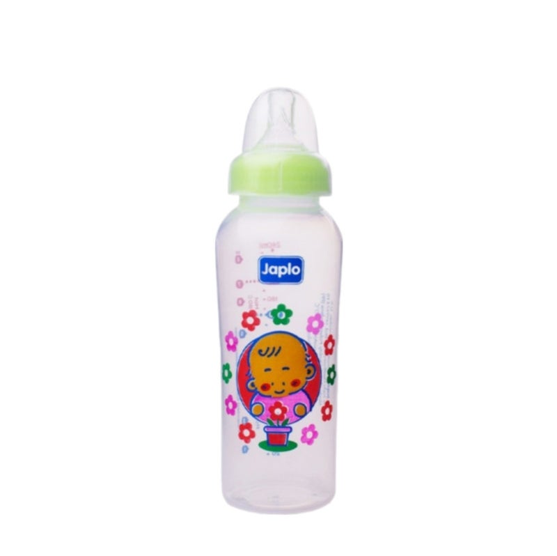 Japlo Round baby feeding Bottle with Anti-colic nipple & Lukewarm water mixer size 240 ml (card) - Assorted  - Image 2