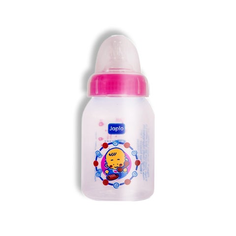Round baby feeding Bottle with Anti-colic nipple & Lukewarm water mixer size 120 ml (card) - Assorted