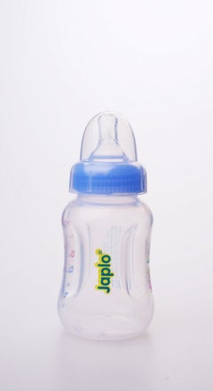 Easy mix & grip  baby feeding Bottle with Anti-colic nipple & Lukewarm water mixer size 140 ml - Assorted