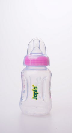 Easy mix & grip  baby feeding Bottle with Anti-colic nipple & Lukewarm water mixer size 140 ml - Assorted