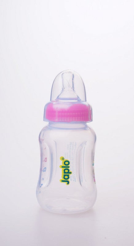 Japlo - Easy mix & grip  baby feeding Bottle with Anti-colic nipple & Lukewarm water mixer size 140 ml - Assorted - Image 1