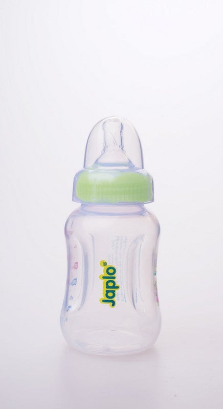 Japlo - Easy mix & grip  baby feeding Bottle with Anti-colic nipple & Lukewarm water mixer size 140 ml - Assorted - Image 1