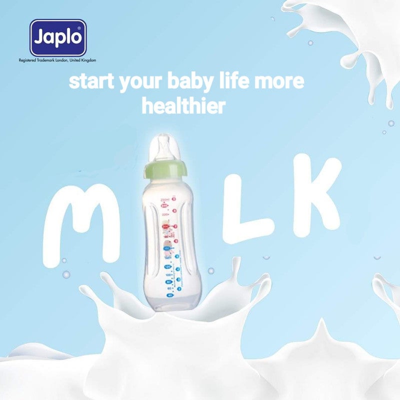 Japlo - Easy mix & grip  baby feeding Bottle with Anti-colic nipple & Lukewarm water mixer size 140 ml - Assorted - Image 1