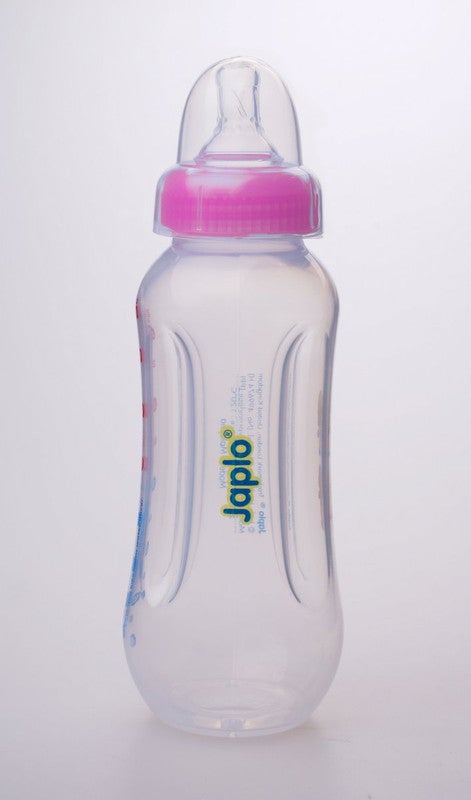 Japlo - Easy mix & grip  baby feeding Bottle with Anti-colic nipple & Lukewarm water mixer size 250 ml - Assorted - Image 1