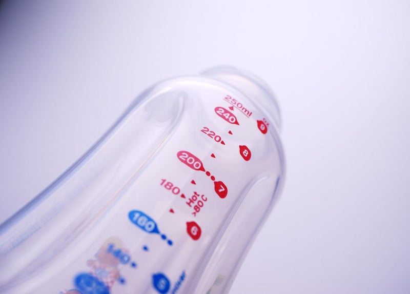 Japlo - Easy mix & grip  baby feeding Bottle with Anti-colic nipple & Lukewarm water mixer size 250 ml - Assorted - Image 1