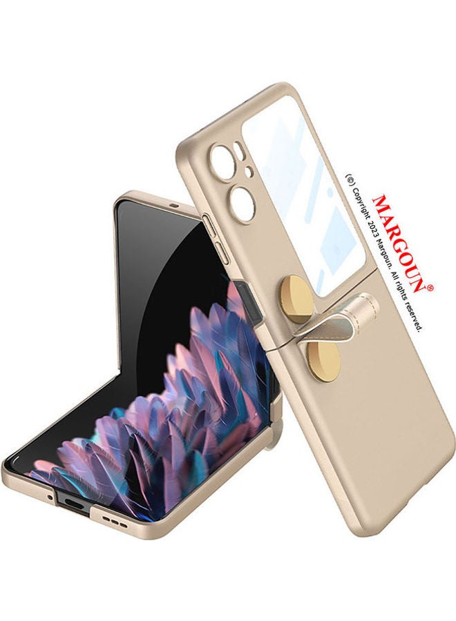 مارجون حافظة بلاستيكية رقيقة جداً غير لامعة مع حزام لهاتف أوبو فايند N2 فليب 5G - Image 2