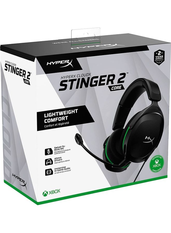 HYPERX - HyperX Stinger 2 Core (Xbox - Black), Wired, Medium - Image 1
