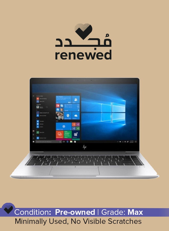 HP - Renewed -  EliteBook 840 G6 Notebook With 14 Inch Display,Intel Core i5-8265U/8GB RAM/256GB SSD/Windows 10 English Metallic - Image 1