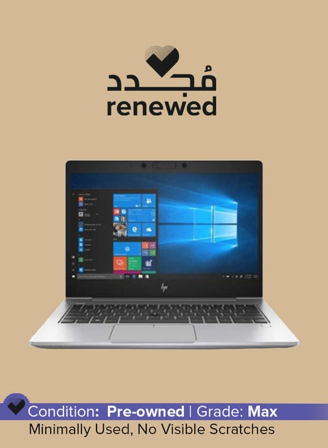 Renewed -  EliteBook 830 G6 Notebook With 13.3 Inch Display,Intel Core i5-8365U/16GB RAM/512GB SSD/Windows 10 English Metallic