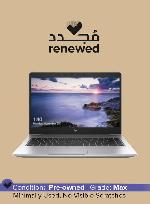 Renewed -  EliteBook 830 G6 Notebook With 13.3 Inch Display,Intel Core i5-8265U/8GB RAM/256GB SSD/Windows 10 English Metallic