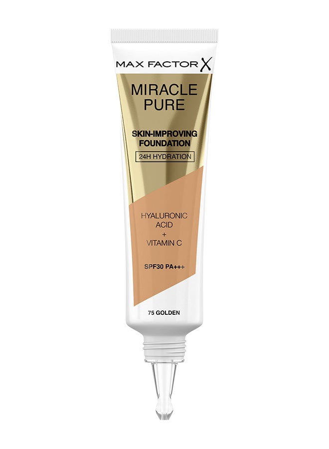 Max Factor Miracle Pure Skin Improving Foundation 75 Golden 